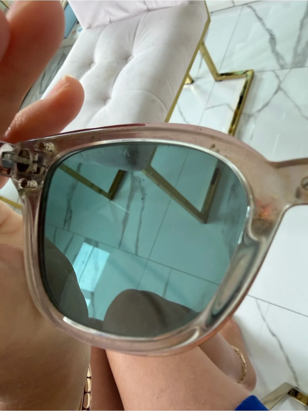 Christian Dior Ladies Diorama 1F Pink Mirror Reflective Cat Eye Sunglasses 🕶️